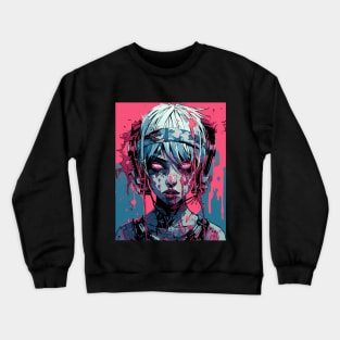 Splash Zombie Girl Crewneck Sweatshirt